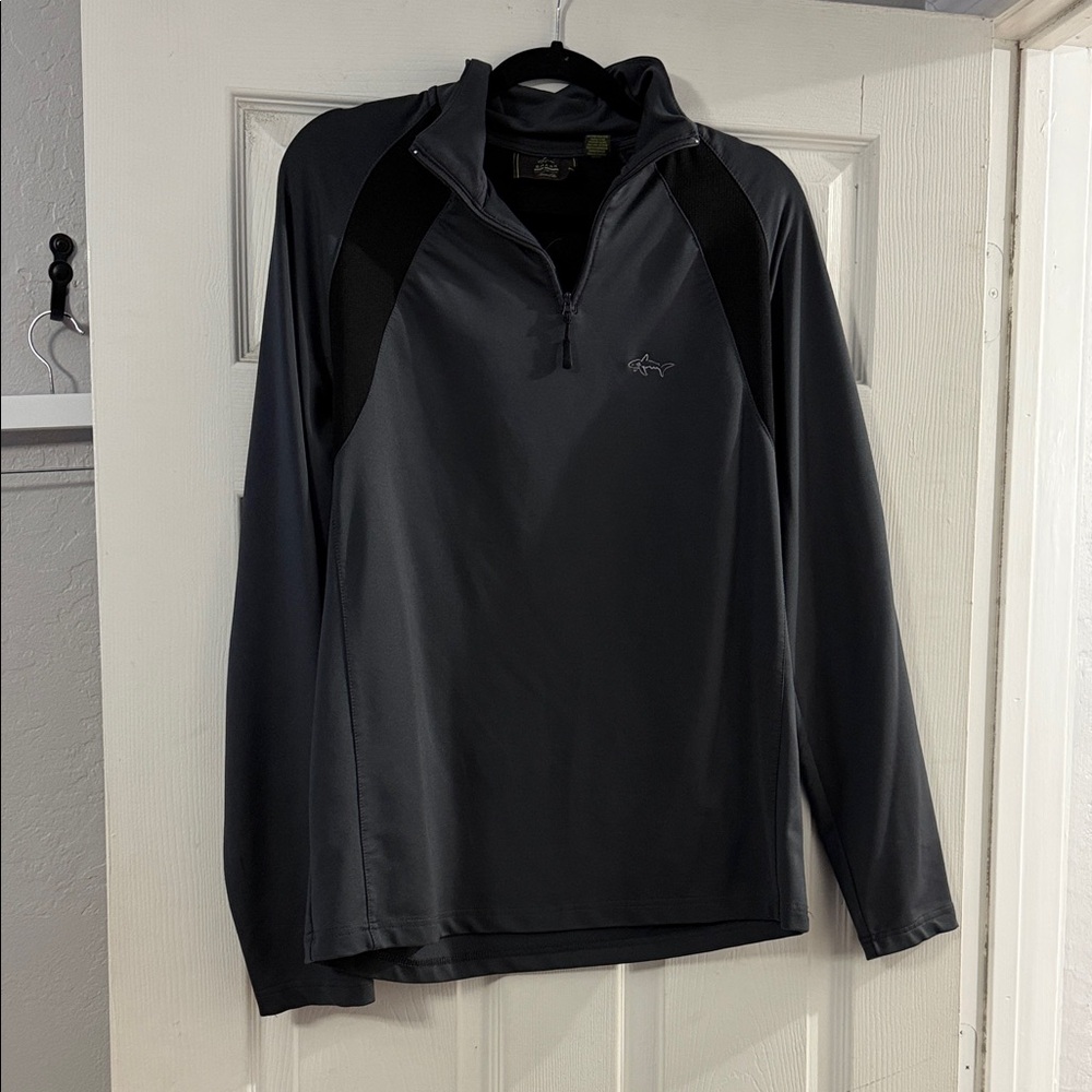 Tasso Elba Men's Dark Gray Quarter-Zip Jacket